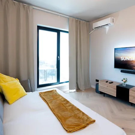 Soni Luxury 351 Plaza With Free Private Parking & Self Check-in 公寓
